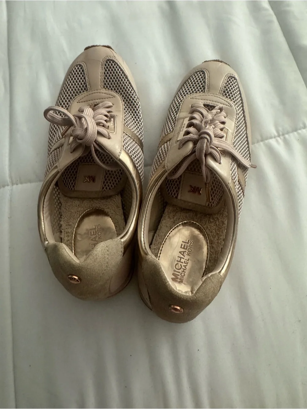 MICHAEL Michael Kors Blush Mesh & Leather Sneakers